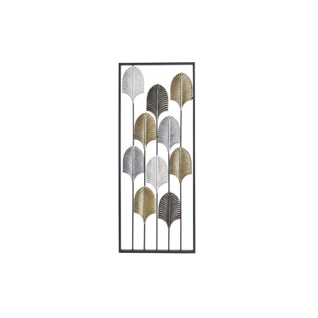 Decoración de Pared DKD Home Decor Negro Metal Multicolor Moderno Hoja de planta (35 x 2 x 90 cm) de DKD Home Decor, Adornos ...