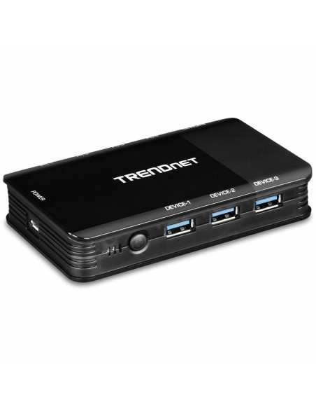 Switch Trendnet TK-U404 USB Noir | Tienda24 Tienda24.eu