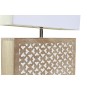 Lampada da tavolo DKD Home Decor Marrone Poliestere Bianco Legno di mango 50 W (33 x 12 x 41 cm) di DKD Home Decor, Lampade d...