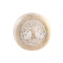 Figura Decorativa DKD Home Decor Branco Natural Árvore Coruja Decapé 13 x 13 x 13 cm de DKD Home Decor, Adornos - Ref: S30322...