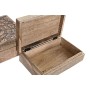 Box-Schmuckkästchen DKD Home Decor Braun Mango-Holz 25 x 17 x 9 cm Dunkelbraun (2 Stück) von DKD Home Decor, Schmuckaufbewahr...