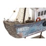 Figura Decorativa DKD Home Decor Azul Branco Barco 25 x 4 x 24 cm de DKD Home Decor, Adornos - Ref: S3032361, Preço: 17,29 €,...