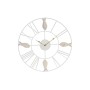 Reloj de Pared DKD Home Decor 39 x 3,5 x 39 cm Metal Marrón Blanco Madera MDF Mediterráneo Peces de DKD Home Decor, Relojes d...