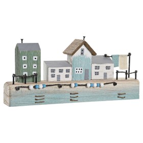 Figura Decorativa DKD Home Decor Azul 38,5 x 5,8 x 17,2 cm Natural Porto de DKD Home Decor, Adornos - Ref: S3032475, Preço: 2...