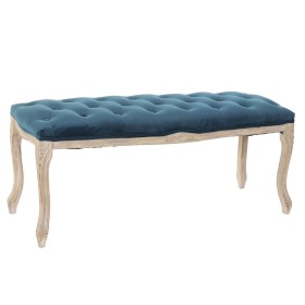 Banqueta DKD Home Decor Poliéster Terciopelo Madera de caucho Verde (110 x 37 x 49 cm) de DKD Home Decor, Sillas - Ref: S3032...