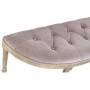 Banquette DKD Home Decor  Naturel Rose Polyester Velours Bois d'hévéa (125 x 43 x 48 cm) | Tienda24 - Global Online Shop Tienda24.eu