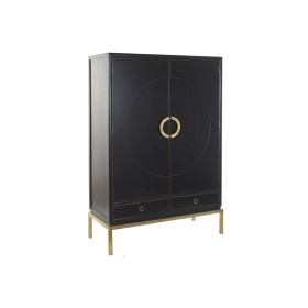 Armário DKD Home Decor Preto Dourado 120 x 50 x 175 cm de DKD Home Decor, Armários e aparadores - Ref: S3032520, Preço: 906,1...