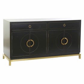 Buffet DKD Home Decor Noir Doré Métal Peuplier 150 x 50 x 80 cm de DKD Home Decor, Buffets, crédences et vaisseliers - Réf : ...