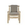 Poltrona de jardim DKD Home Decor Natural Cinzento claro Teca 65 x 80 x 92 cm de DKD Home Decor, Poltronas - Ref: S3032635, P...