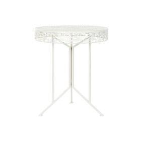 Table d'appoint DKD Home Decor Métal Blanc (60 x 60 x 70 cm) de DKD Home Decor, Tables - Réf : S3032671, Prix : 68,09 €, Remi...