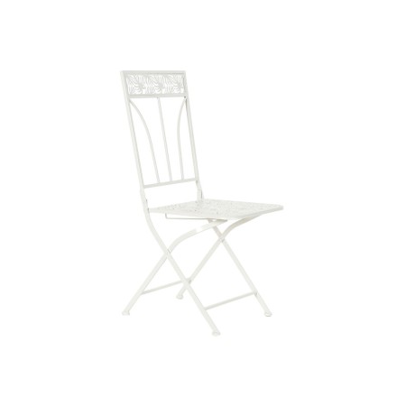 Sedia da giardino DKD Home Decor Bianco Metallo 40 x 48 x 93 cm | Tienda24 - Global Online Shop Tienda24.eu