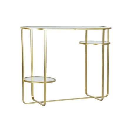 Consola DKD Home Decor Espelho Cristal Dourado Metal Moderno (102 x 36 x 79 cm) de DKD Home Decor, Jogos de móveis - Ref: S30...