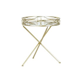 Side table DKD Home Decor Mirror Golden Metal (48,5 x 48,5 x 58,5 cm) by DKD Home Decor, Tables - Ref: S3032724, Price: 79,82...