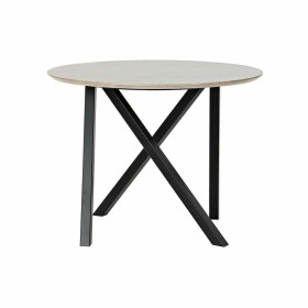 Table d'appoint DKD Home Decor 65 x 65 x 49,5 cm Noir Métal Bois Marron Clair de DKD Home Decor, Tables - Réf : S3032733, Pri...