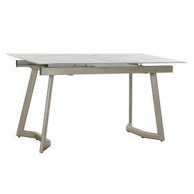 Table de Salle à Manger DKD Home Decor Verre Doré Métal Blanc (140 x 80 x 76 cm) de DKD Home Decor, Tables - Réf : S3032758, ...