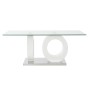 Mesa de Centro DKD Home Decor Blanco Transparente Madera Cristal Madera MDF 110 x 60 x 45 cm | Tienda24 - Global Online Shop Tienda24.eu