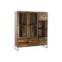 Vitrina DKD Home Decor Metal Cristal Acacia Madera Reciclada 140 x 40 x 160 cm de DKD Home Decor, Vitrinas - Ref: S3032836, P...