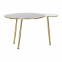 Mesa de apoio DKD Home Decor Preto Dourado Alumínio Branco (67 x 50 x 37 cm) de DKD Home Decor, Jogos de móveis - Ref: S30328...