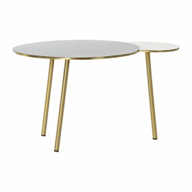 Table d'appoint DKD Home Decor Noir Doré Aluminium Blanc (67 x 50 x 37 cm) de DKD Home Decor, Tables - Réf : S3032899, Prix :...