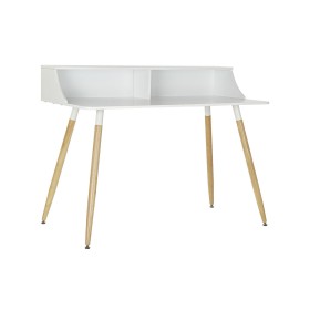 Escritorio DKD Home Decor Natural MDF Blanco (120 x 60 x 92 cm) de DKD Home Decor, Escritorios y mesas para ordenador - Ref: ...