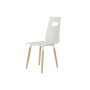 Chaise de Salle à Manger DKD Home Decor 43 x 50 x 88 cm Bois Blanc Caoutchouc Marron Clair de DKD Home Decor, Chaises - Réf :...