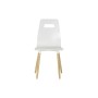 Chaise de Salle à Manger DKD Home Decor 43 x 50 x 88 cm Bois Blanc Caoutchouc Marron Clair de DKD Home Decor, Chaises - Réf :...