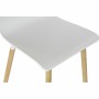 Chaise de Salle à Manger DKD Home Decor 43 x 50 x 88 cm Bois Blanc Caoutchouc Marron Clair de DKD Home Decor, Chaises - Réf :...