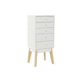 Chest of drawers DKD Home Decor Natural MDF White (40 x 30 x 90 cm) by DKD Home Decor, Chest of Drawers - Ref: S3032928, Pric...