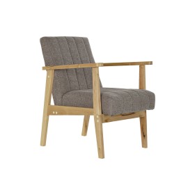 Fauteuil DKD Home Decor Naturel Beige Polyester Pin (63 x 68 x 81 cm) de DKD Home Decor, Chaises - Réf : S3032936, Prix : 145...