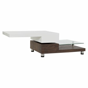 Table Basse DKD Home Decor 80 x 60 x 38 cm Verre Aluminium Bois MDF de DKD Home Decor, Tables - Réf : S3032985, Prix : 133,31...