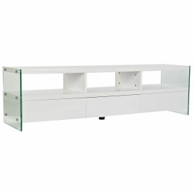 Mobile TV DKD Home Decor Bianco Cristallo MDF (160 x 40 x 45 cm) di DKD Home Decor, Tavoli e porta TV - Rif: S3032989, Prezzo...