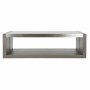 Mesa de Centro DKD Home Decor Cristal Aluminio Roble Cristal Templado (120 x 60 x 37,5 cm) de DKD Home Decor, Mesas - Ref: S3...