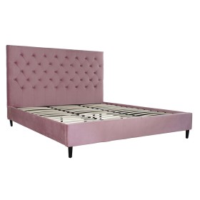 Cama DKD Home Decor Madera Metal Rosa 180 x 200 cm 187 x 210 x 137 cm de DKD Home Decor, Camas, estructuras y bases - Ref: S3...