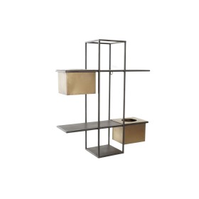 Étagère DKD Home Decor Noir Métal Cuivre 2 Etagères (50 x 16 x 60 cm) de DKD Home Decor, Étagères verticales - Réf : S3033078...