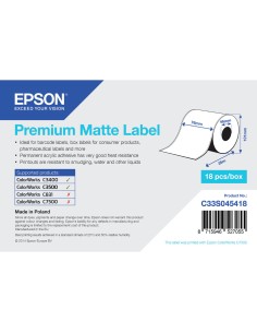 Rotolo di Carta Termica Epson C33S045418 (1 Unità) da Epson, Carta in rotoli - Ref: S55080977, Precio: 13,75 €, Descuento: %