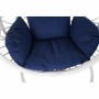 Fauteuil de jardin suspendu DKD Home Decor Blue marine Blanc Aluminium rotin synthétique 90 x 70 x 110 cm (107 x 107 x 198 cm...