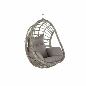 Sillón de jardín colgante DKD Home Decor 90 x 70 x 110 cm Gris ratán sintético Aluminio (92 x 70 x 113 cm) de DKD Home Decor,...