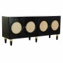 Sideboard DKD Home Decor Black Natural Rattan Mango wood (150 x 40 x 65 cm) | Tienda24 - Global Online Shop Tienda24.eu