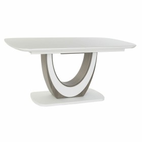 Dining Table DKD Home Decor White Brown Wood Crystal MDF Wood 160 x 90 x 76 cm by DKD Home Decor, Dining Tables - Ref: S30331...