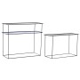 Console DKD Home Decor Noir Bleu Métal Moderne (70 x 27 x 45 cm) (2 Unités) | Tienda24 - Global Online Shop Tienda24.eu