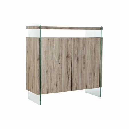 Aparador DKD Home Decor Natural MDF Cristal Templado (120 x 44 x 120 cm) de DKD Home Decor, Armarios y aparadores - Ref: S303...