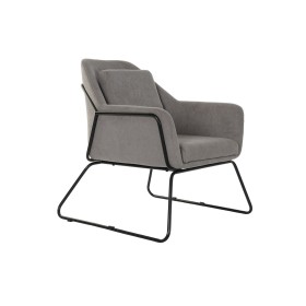 Butaca DKD Home Decor Negro Gris Metal 75 x 76 x 82 cm de DKD Home Decor, Sillas - Ref: S3033255, Precio: 132,52 €, Descuento: %