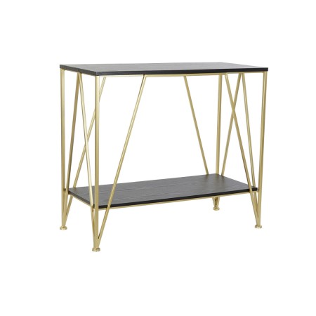 Consola DKD Home Decor Preto Dourado Madeira Metal 81,5 x 36 x 71,5 cm de DKD Home Decor, Jogos de móveis - Ref: S3033267, Pr...