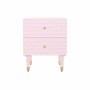 Comodino DKD Home Decor 52 x 42 x 65 cm Metallo Rosa chiaro Legno di mango | Tienda24 - Global Online Shop Tienda24.eu