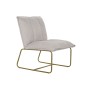 Fauteuil DKD Home Decor Beige Doré Métal Polyester (66 x 71 x 77 cm) de DKD Home Decor, Chaises - Réf : S3033344, Prix : 173,...