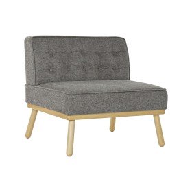 Armchair DKD Home Decor Grey Golden Metal 85 x 85 x 91 cm | Tienda24 - Global Online Shop Tienda24.eu