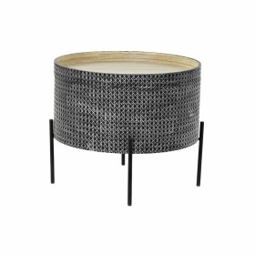 Beistelltisch DKD Home Decor Silberfarben Schwarz Metall MDF (45 x 45 x 39 cm) von DKD Home Decor, Tische - Ref: S3033352, Pr...