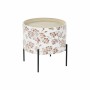 Mesa de apoio DKD Home Decor Preto Metal Branco 38 x 38 x 39 cm Madeira MDF | Tienda24 - Global Online Shop Tienda24.eu