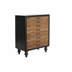 Caisson à Tiroirs DKD Home Decor Noir Naturel Sapin Vintage 67 x 40 x 89 cm de DKD Home Decor, Commodes - Réf : S3033361, Pri...