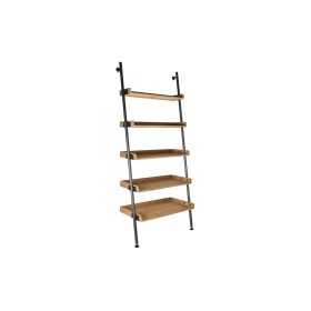 Shelves DKD Home Decor Fir Natural Black Metal 5 Shelves (86 x 45 x 200 cm) by DKD Home Decor, Standing Shelf Units - Ref: S3...